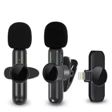 K61 Wireless Lavalier Microphone for iPhone, iPad, Android & Laptop